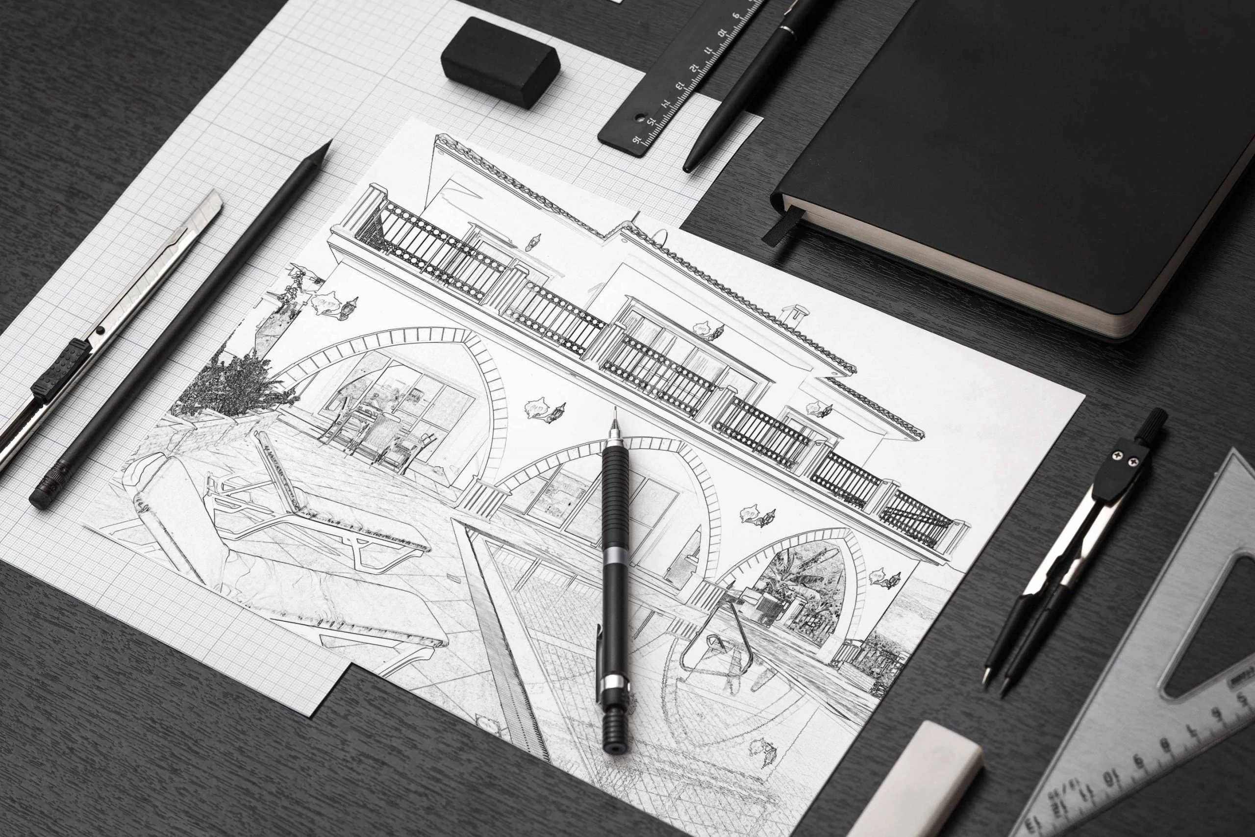 Esentepe villa sketch